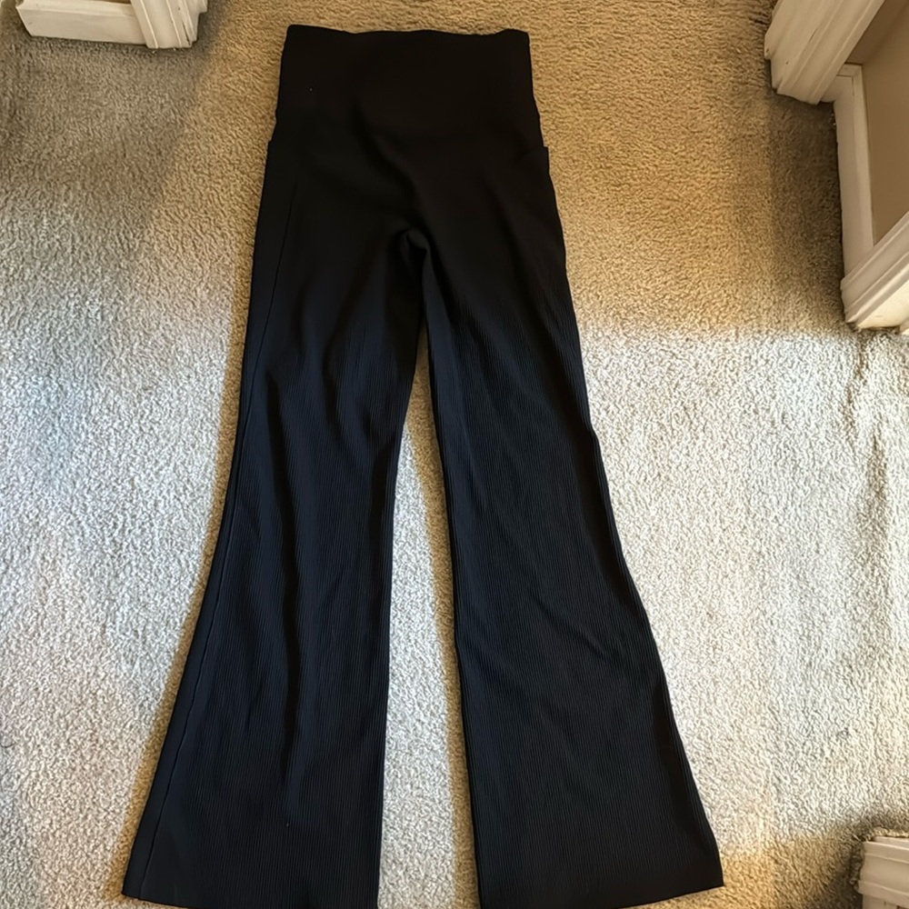 Athleta Ribbed Flare Leggings